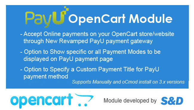 PayU OpenCart Module