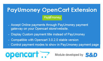PayUmoney Opencart Extension Thumbnail