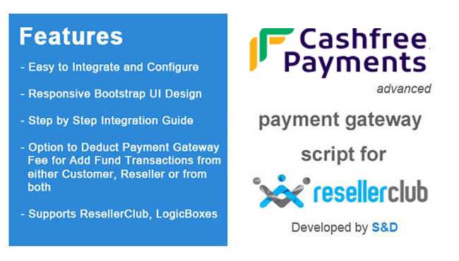 ResellerClub Cashfree Payment Gateway PHP Script