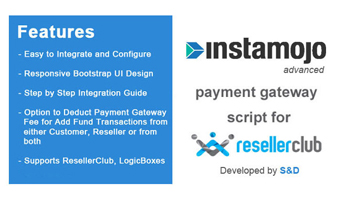 ResellerClub Instamojo Payment Gateway PHP Script Thumbnail