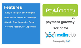 ResellerClub PayUmoney Payment Gateway PHP Script (LITE Version) Thumbnail