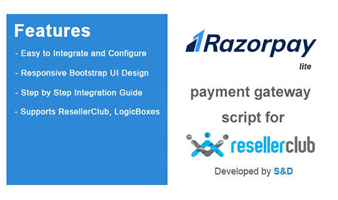 ResellerClub Razorpay Payment Gateway PHP Script (LITE Version) Thumbnail